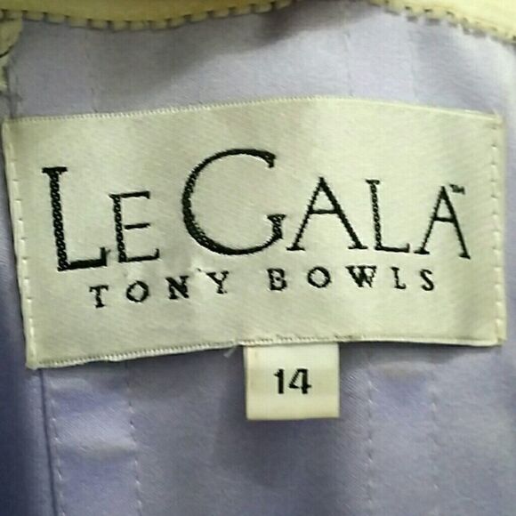 Sz 14 Le Gala Purple Strapless Prom Dress - Picture 8 of 8